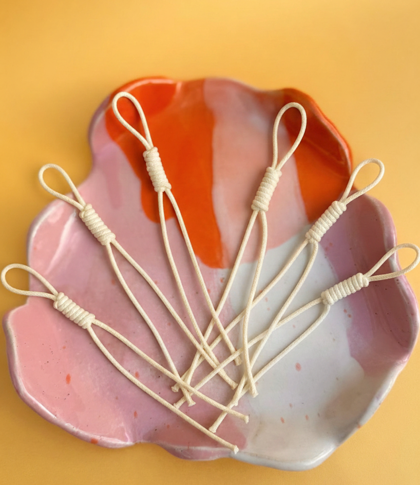 Corde tressée crème