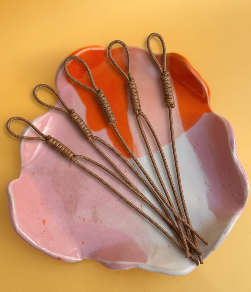 Corde tressée marron